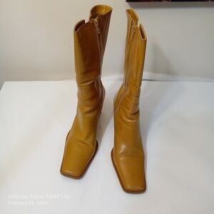 Elegant Tan Leather Boots